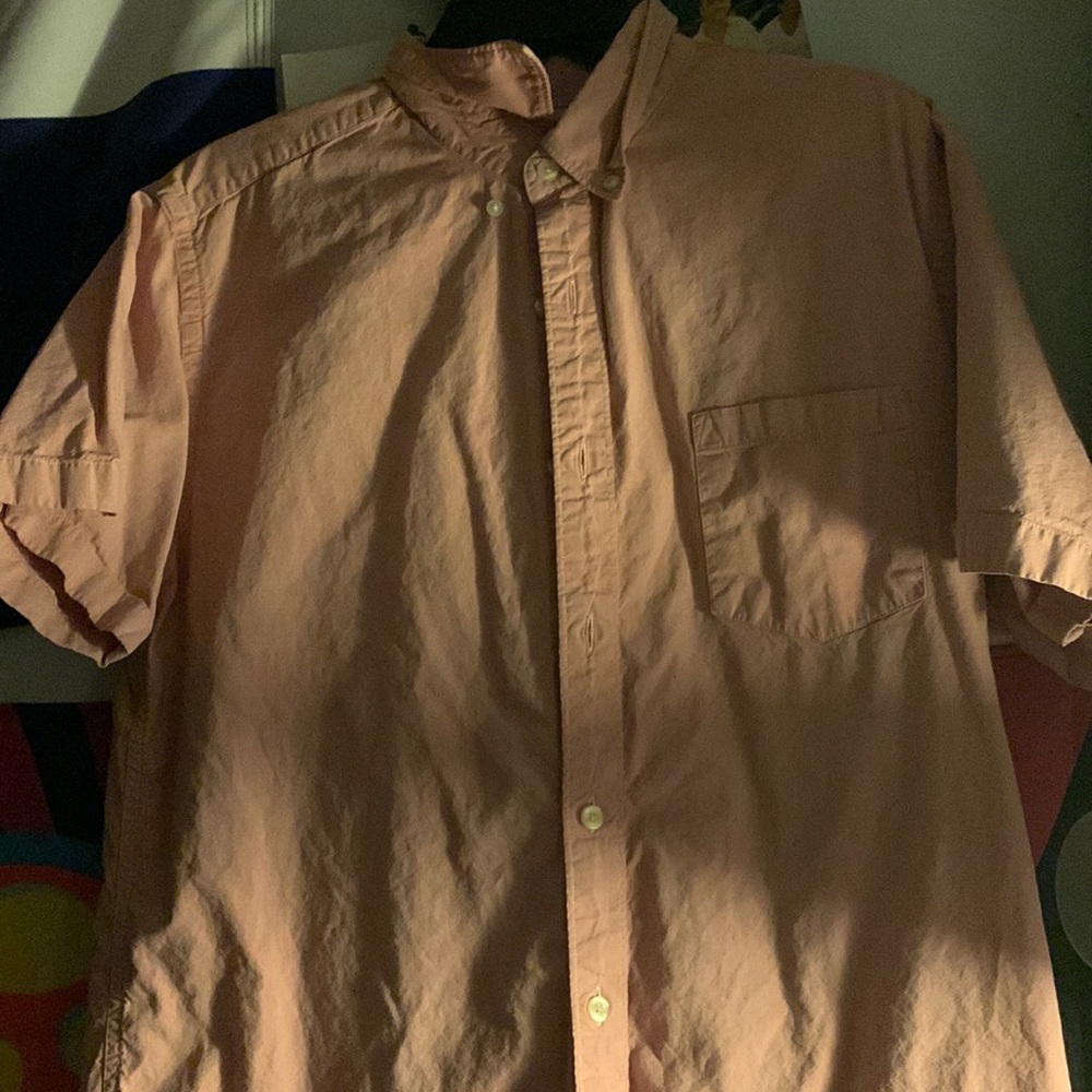 Pink button down dress shirt